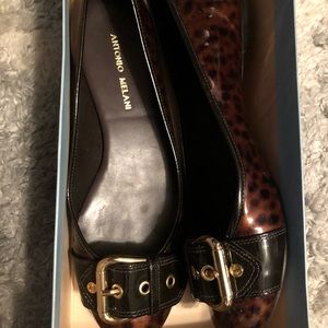 Antonio Melani buckle flats